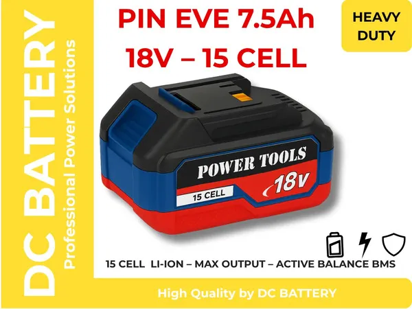 Pin công cụ 18v/21v makita eve25p 7.5ah